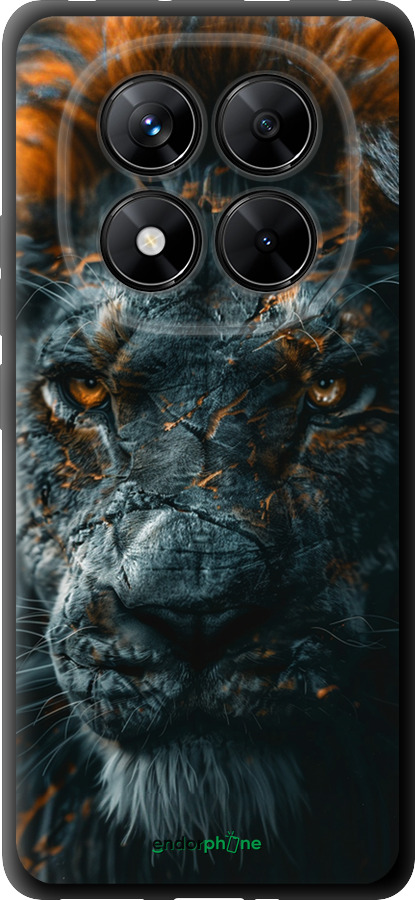 TPU чехол Полум'яний лев для Xiaomi Redmi Note 14 Pro 5G - 6153b-3928 изображение 