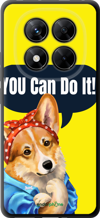 TPU чехол чехол с корги You Can Do It для Xiaomi Redmi Note 14 Pro 5G - 6184b-3928 изображение 