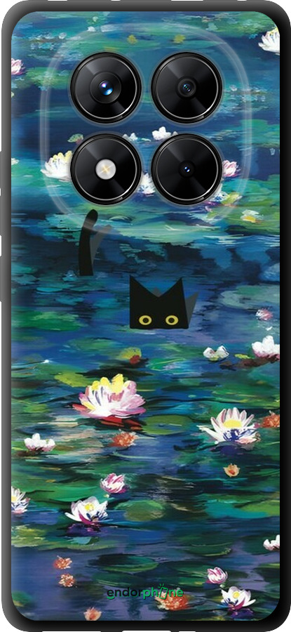 TPU чехол із зображенням водяних лілій та кішок для Xiaomi Poco X7 - 6257b-4011 изображение 