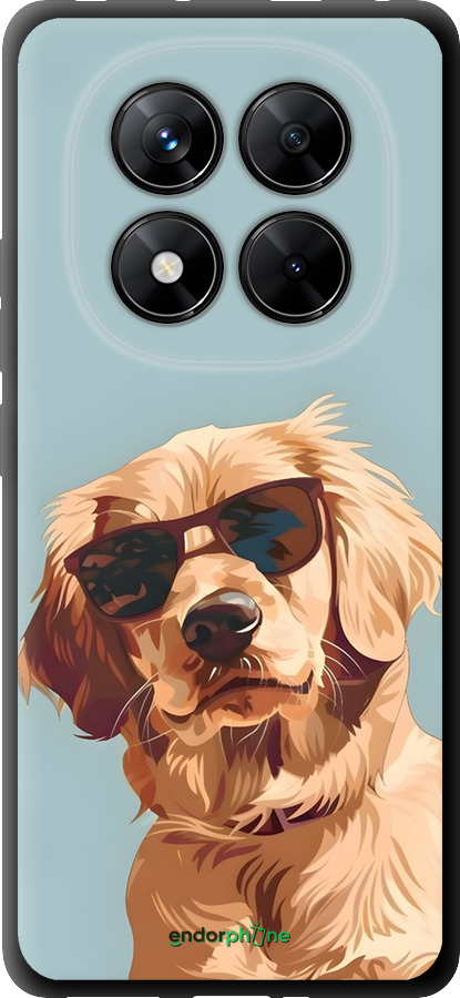 TPU чехол Пес в очках для Xiaomi Redmi Note 14 Pro 5G - 6381b-3928 изображение 