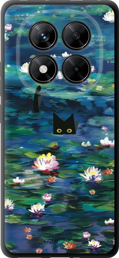 TPU чехол Чехол с изображением водяных лилий Моне и кошек для Xiaomi Poco X7 - 6399b-4011 изображение 