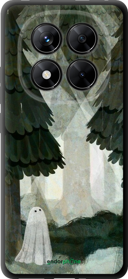TPU чехол Із зображенням соснового лісу та привида для Xiaomi Redmi Note 14 Pro 5G - 6420b-3928 изображение 