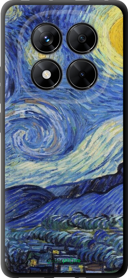 TPU чехол «Звездная ночь» Винсента Ван Гога для Xiaomi Poco X7 - 6433b-4011 изображение 