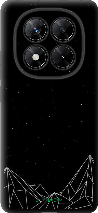 TPU чехол Черно белые абстрактные горы для Xiaomi Poco X7 - 6437b-4011 изображение 