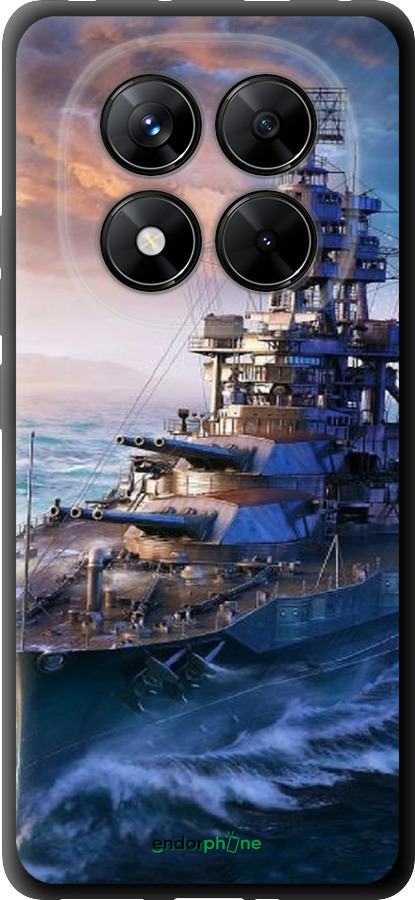 TPU чехол Военный корабль, world of tanks, wargaming для Xiaomi Redmi Note 14 Pro 5G - 6461b-3928 изображение 
