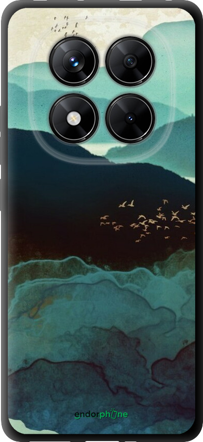 TPU чехол Із зображенням гір Індіго для Xiaomi Redmi Note 14 Pro 5G - 6484b-3928 изображение 