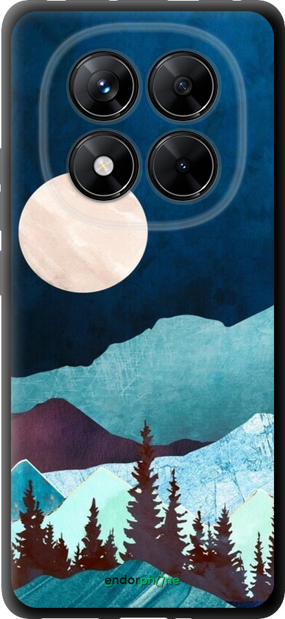 TPU чехол Горная идиллия ночной пейзаж для Xiaomi Redmi Note 14 Pro 5G - 6488b-3928 изображение 