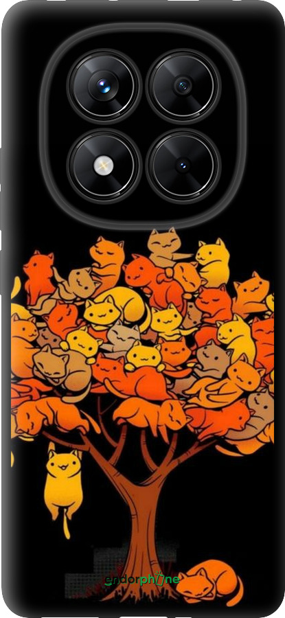 TPU чехол Дерево и котики для Xiaomi Redmi Note 14 Pro 5G - 6516b-3928 изображение 