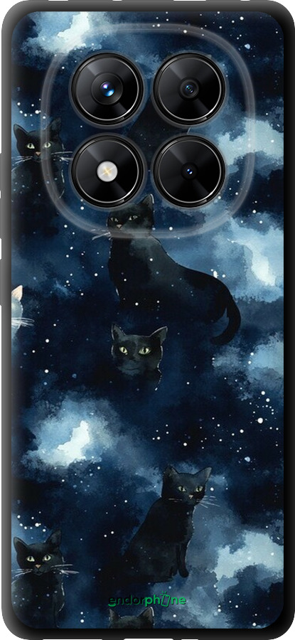TPU чехол Зображення котиків з темною аквареллю для Xiaomi Redmi Note 14 Pro 5G - 6521b-3928 изображение 