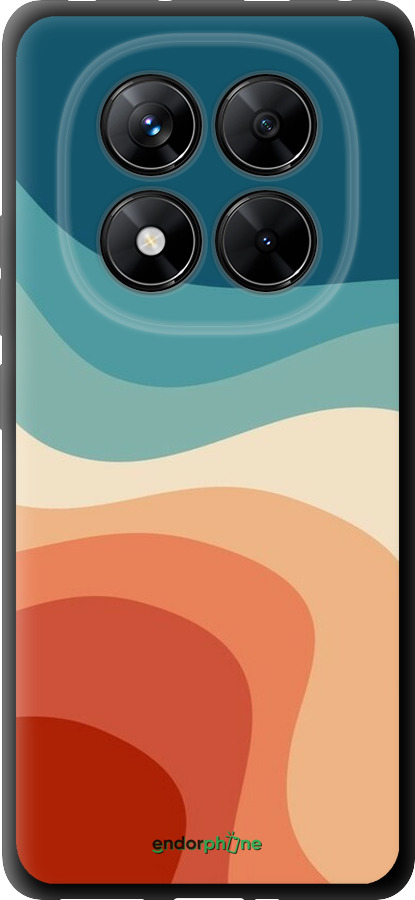 TPU чехол В стиле ретро с волнами для Xiaomi Redmi Note 14 Pro 5G - 6531b-3928 изображение 