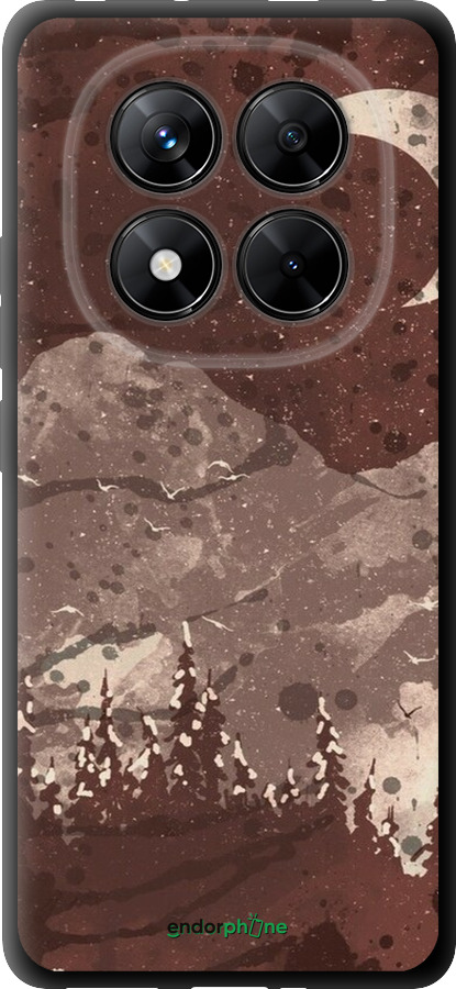 TPU чехол С изображением лунного пейзажа в ночном лесу для Xiaomi Poco X7 - 6546b-4011 изображение 