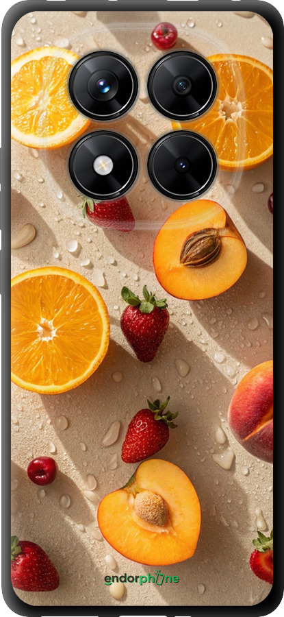 TPU чехол Фрукты 3 для Xiaomi Redmi Note 14 Pro 5G - 6703b-3928 изображение 