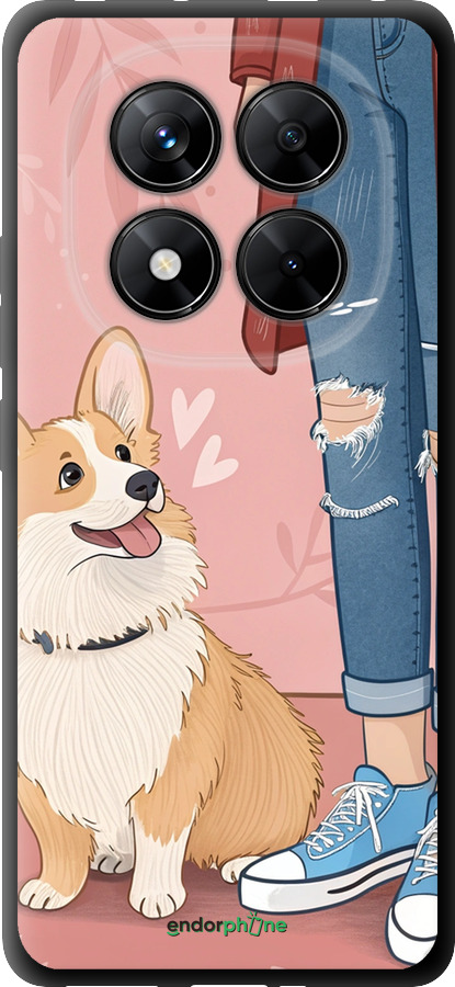 TPU чехол Корги 3 для Xiaomi Redmi Note 14 Pro 5G - 6707b-3928 изображение 