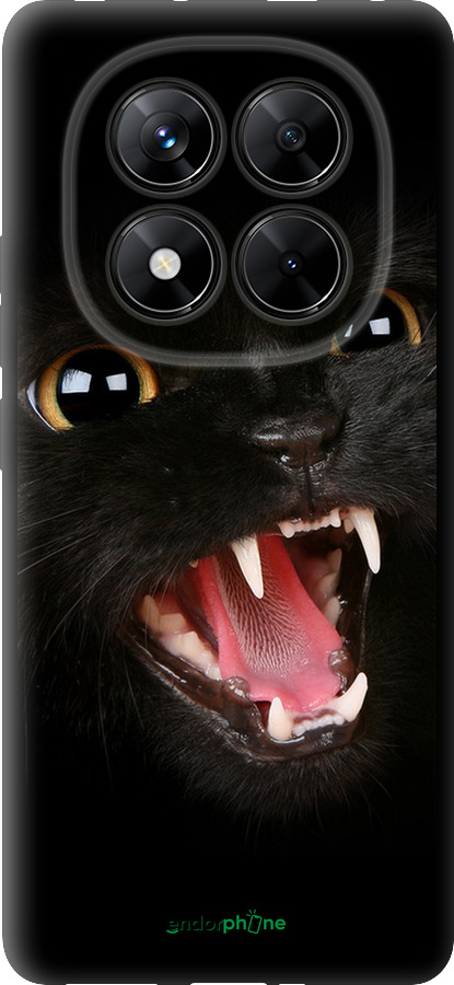 TPU чехол Чёрная кошка для Xiaomi Redmi Note 14 Pro 5G - 932b-3928 изображение 