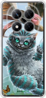 Силикон с усиленными углами чехол Чеширский кот 2 для Xiaomi Redmi Note 14 Pro 5G - 3993sp-3928 изображение 