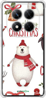 Силикон с усиленными углами чехол Merry Christmas для Xiaomi Redmi Note 14 Pro 5G - 4106sp-3928 изображение 