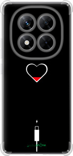 Силикон с усиленными углами чехол Подзарядка сердца для Xiaomi Redmi Note 14 Pro 5G - 4274sp-3928 изображение 