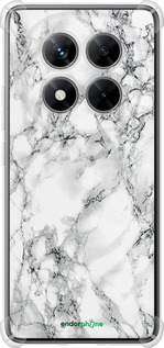 Силикон с усиленными углами чехол Мрамор белый для Xiaomi Redmi Note 14 Pro 5G - 4480sp-3928 изображение 