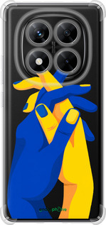 Силикон с усиленными углами чехол Stand With Ukraine для Xiaomi Redmi Note 14 Pro 5G - 5255sp-3928 изображение 