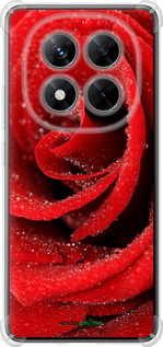 Силикон с усиленными углами чехол Красная роза для Xiaomi Redmi Note 14 Pro 5G - 529sp-3928 изображение 