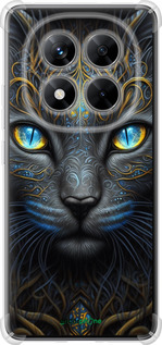 Силикон с усиленными углами чехол Кошка для Xiaomi Redmi Note 14 Pro 5G - 5548sp-3928 изображение 