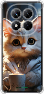 Силикон с усиленными углами чехол White cat для Xiaomi Redmi Note 14 Pro 5G - 5646sp-3928 изображение 