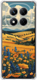Силикон с усиленными углами чехол Украинское поле для Xiaomi Redmi Note 14 Pro 5G - 6082sp-3928 изображение 