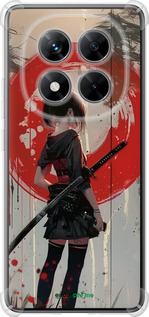 Силикон с усиленными углами чехол Сумерки воина: Танец с катаной для Xiaomi Redmi Note 14 Pro 5G - 6123sp-3928 изображение 