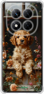 Силикон с усиленными углами чехол Щенок cocker spaniel для Xiaomi Redmi Note 14 Pro 5G - 6136sp-3928 изображение 