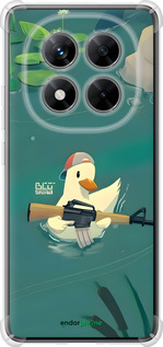 Силикон с усиленными углами чехол Уточка с автоматом для Xiaomi Redmi Note 14 Pro 5G - 6356sp-3928 изображение 