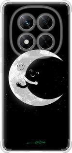 Силикон с усиленными углами чехол Лунные объятия для Xiaomi Redmi Note 14 Pro 5G - 6508sp-3928 изображение 