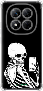 Силикон с усиленными углами чехол Скелет делает Selfie для Xiaomi Redmi Note 14 Pro 5G - 6535sp-3928 изображение 