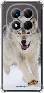 Силикон с усиленными углами чехол Бегущий волк для Xiaomi Redmi Note 14 Pro 5G - 826sp-3928 изображение 