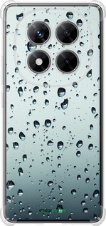 Силикон с усиленными углами чехол Стекло в каплях для Xiaomi Redmi Note 14 Pro 5G - 848sp-3928 изображение 
