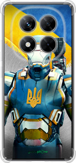 Силикон с усиленными углами чехол Украинский киборг для Xiaomi Redmi Note 14 Pro 5G - 980sp-3928 изображение 
