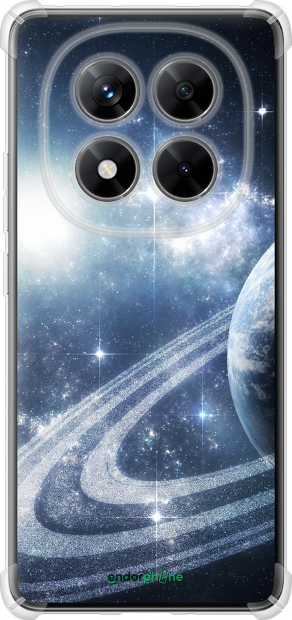 Силикон с усиленными углами чехол Кольца Сатурна для Xiaomi Redmi Note 14 Pro 5G - 173sp-3928 изображение 