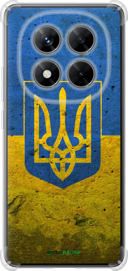 Силикон с усиленными углами чехол Флаг и герб Украины 2 для Xiaomi Redmi Note 14 Pro 5G - 378sp-3928 изображение 