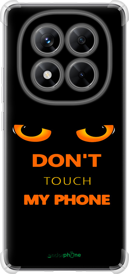 Силикон с усиленными углами чехол Don't touch the phone для Xiaomi Redmi Note 14 Pro 5G - 4261sp-3928 изображение 