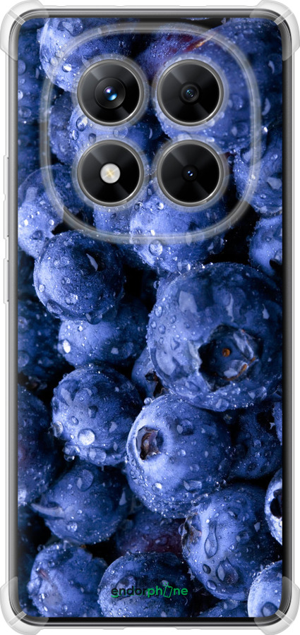 Силикон с усиленными углами чехол Голубика для Xiaomi Redmi Note 14 Pro 5G - 4459sp-3928 изображение 