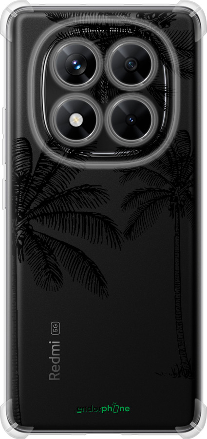 Силикон с усиленными углами чехол Пальмы1 для Xiaomi Redmi Note 14 Pro 5G - 4634sp-3928 изображение 