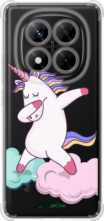 Силикон с усиленными углами чехол Единорог для Xiaomi Redmi Note 14 Pro 5G - 4702sp-3928 изображение 