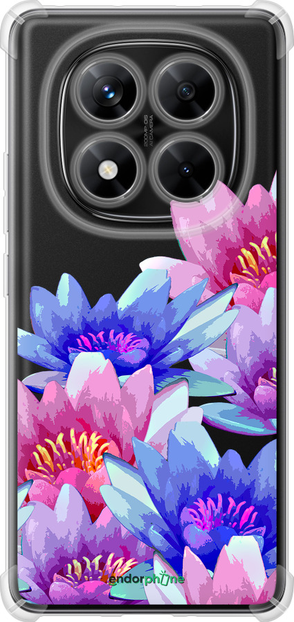 Силикон с усиленными углами чехол Лотос для Xiaomi Redmi Note 14 Pro 5G - 4862sp-3928 изображение 