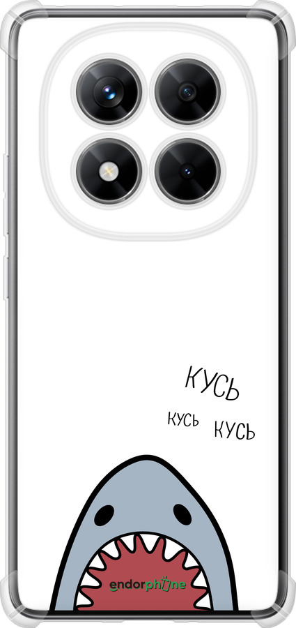 Силикон с усиленными углами чехол Акула для Xiaomi Redmi Note 14 Pro 5G - 4870sp-3928 изображение 