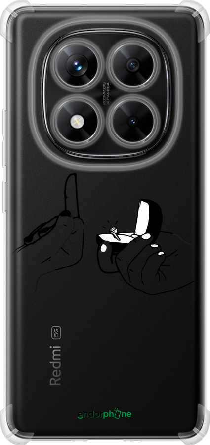Силикон с усиленными углами чехол Предложение для Xiaomi Redmi Note 14 Pro 5G - 4898sp-3928 изображение 
