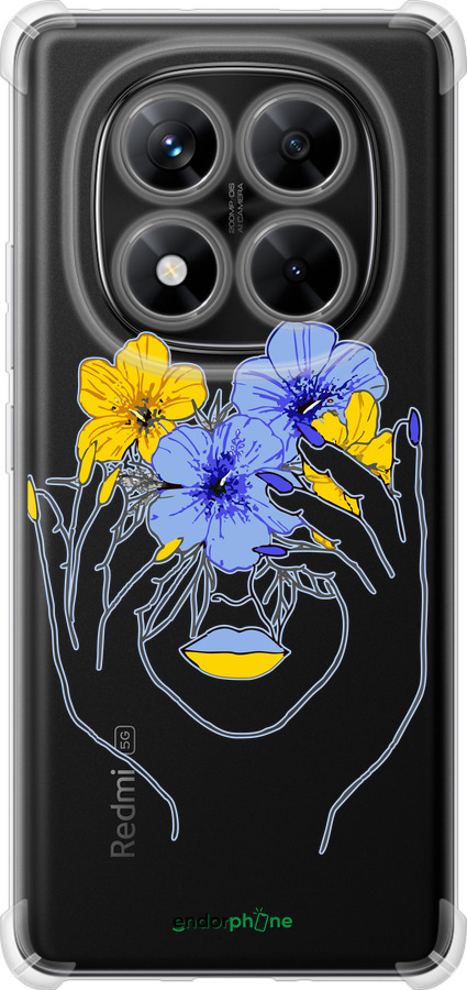 Силикон с усиленными углами чехол Девушка v4 для Xiaomi Redmi Note 14 Pro 5G - 5276sp-3928 изображение 