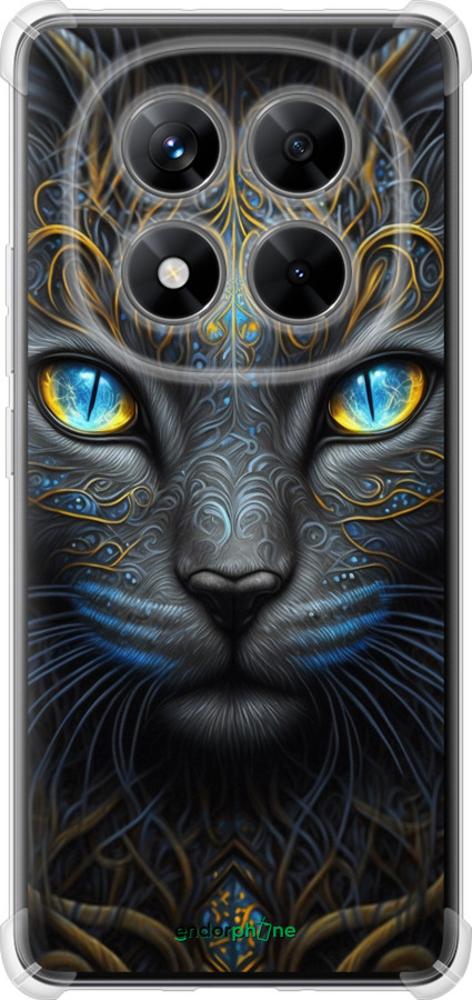 Силикон с усиленными углами чехол Кошка для Xiaomi Redmi Note 14 Pro 5G - 5548sp-3928 изображение 