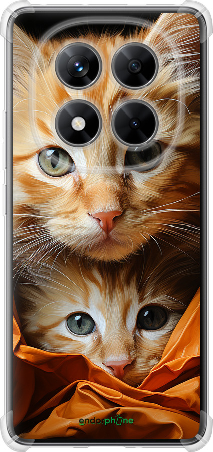 Силикон с усиленными углами чехол Котики 2 для Xiaomi Redmi Note 14 Pro 5G - 5664sp-3928 изображение 