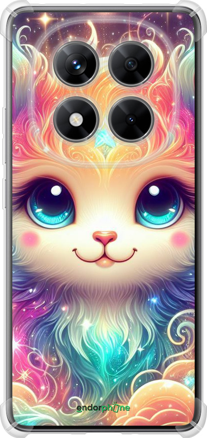 Силикон с усиленными углами чехол Сказочный котенок для Xiaomi Redmi Note 14 Pro 5G - 5813sp-3928 изображение 