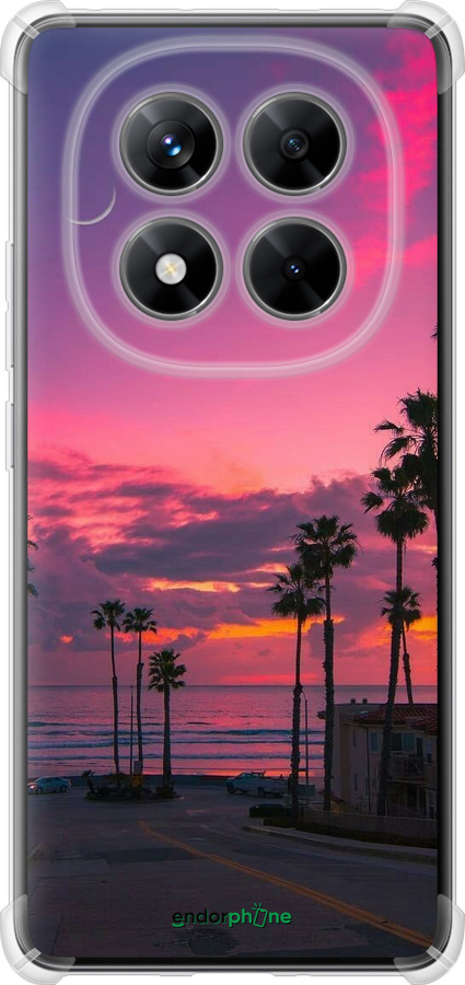 Силикон с усиленными углами чехол Пальмы для Xiaomi Redmi Note 14 Pro 5G - 5873sp-3928 изображение 