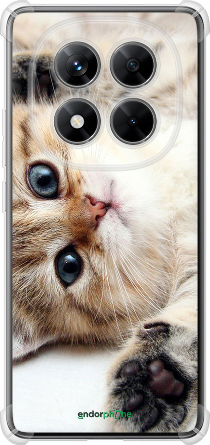 Силикон с усиленными углами чехол Котик для Xiaomi Redmi Note 14 Pro 5G - 6024sp-3928 изображение 